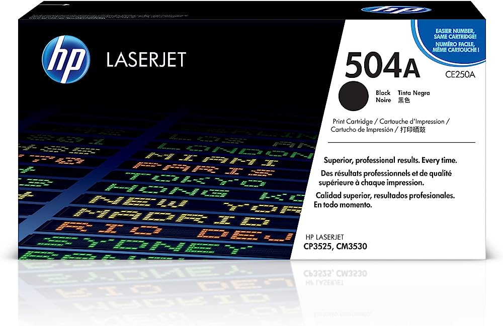 HP 504A (CE250A) Black Original LaserJet Toner Cartridge