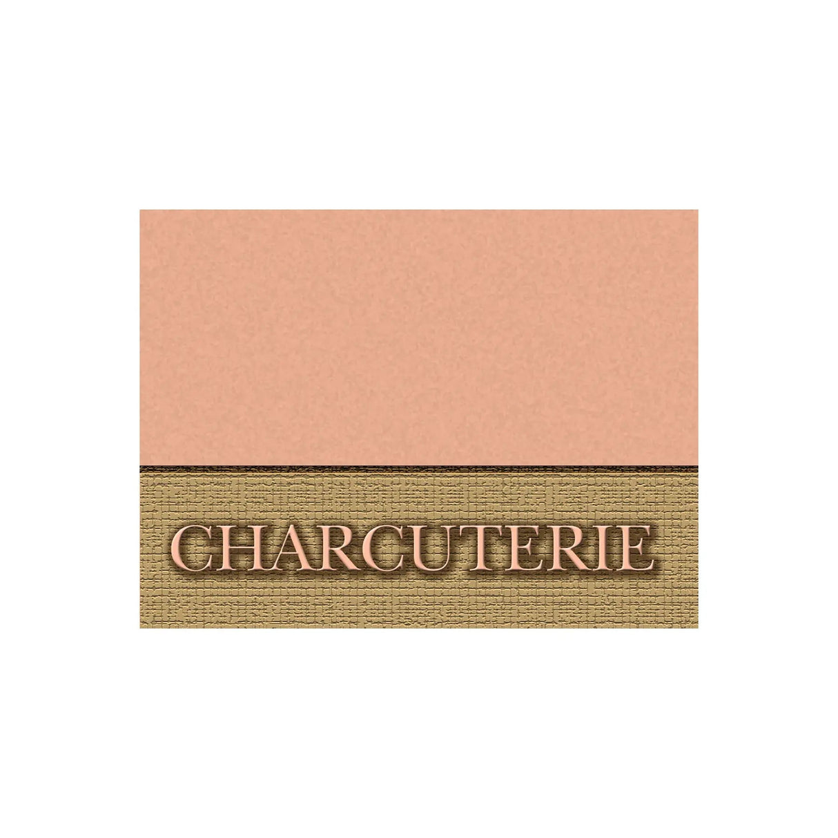 Carte plastifiée, «Charcuterie»