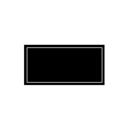 Carte plastifiée, noire bordure blanche