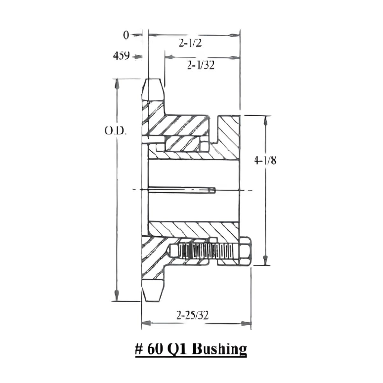 60Q35 Split Taper Bushed Sprocket | 60Q35H