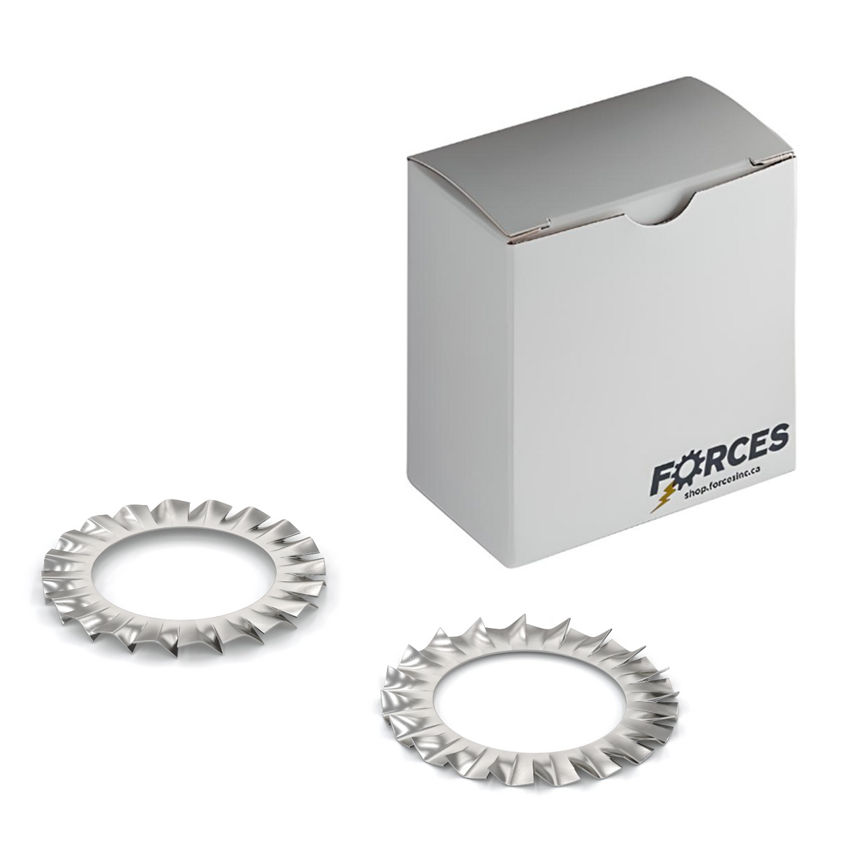 DIN 6798A External Tooth Serrated Lock Washer M6 - Stainless Steel A2(18-8)