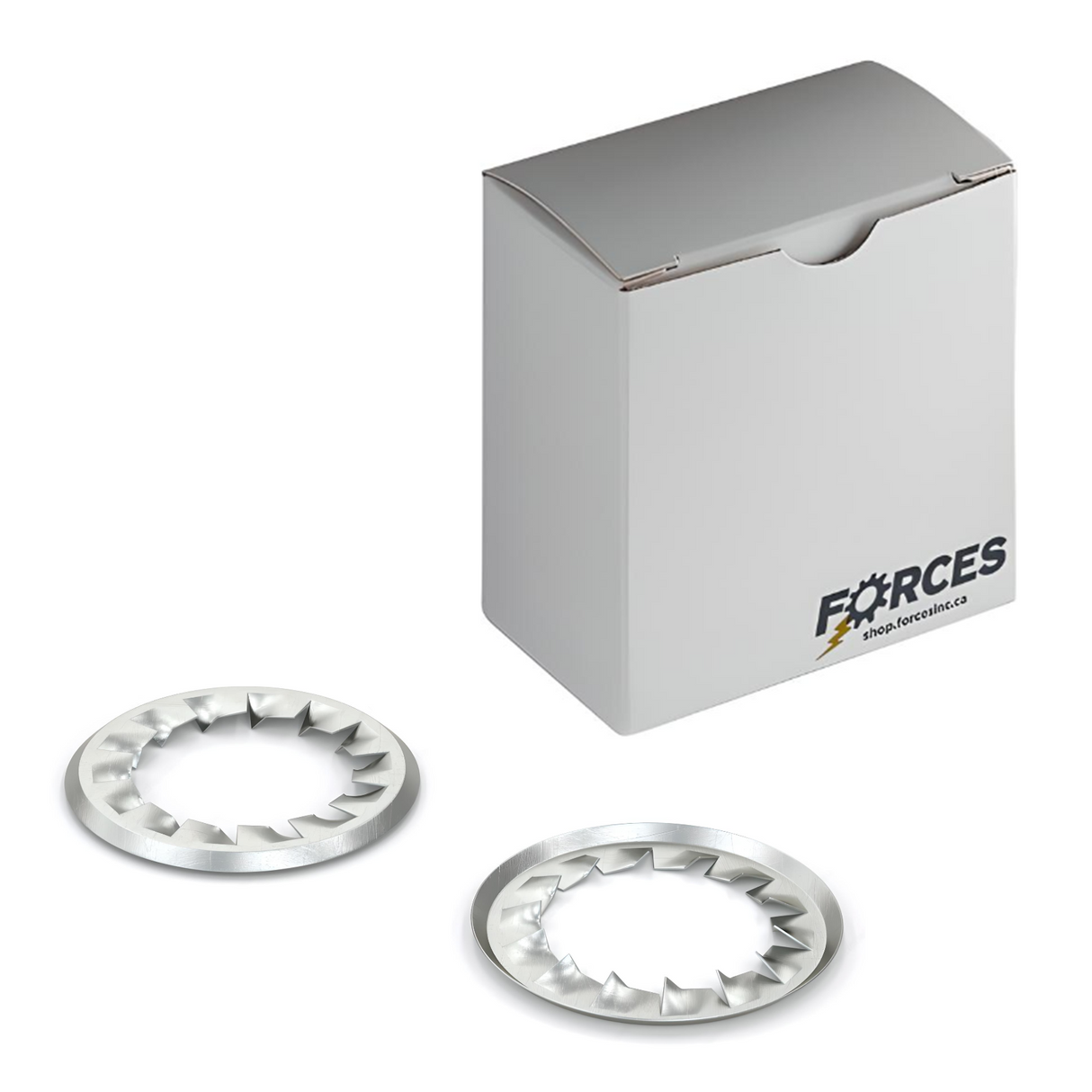 DIN 6798J Internal Tooth Serrated Lock Washer M4 - Zinc Plated