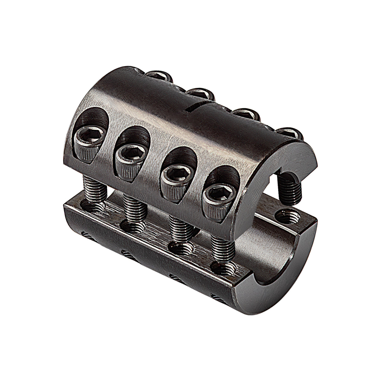 7/8" Two-Piece Rigid Coupling W/ Keyway - Black Oxide | RCSD-087-KW