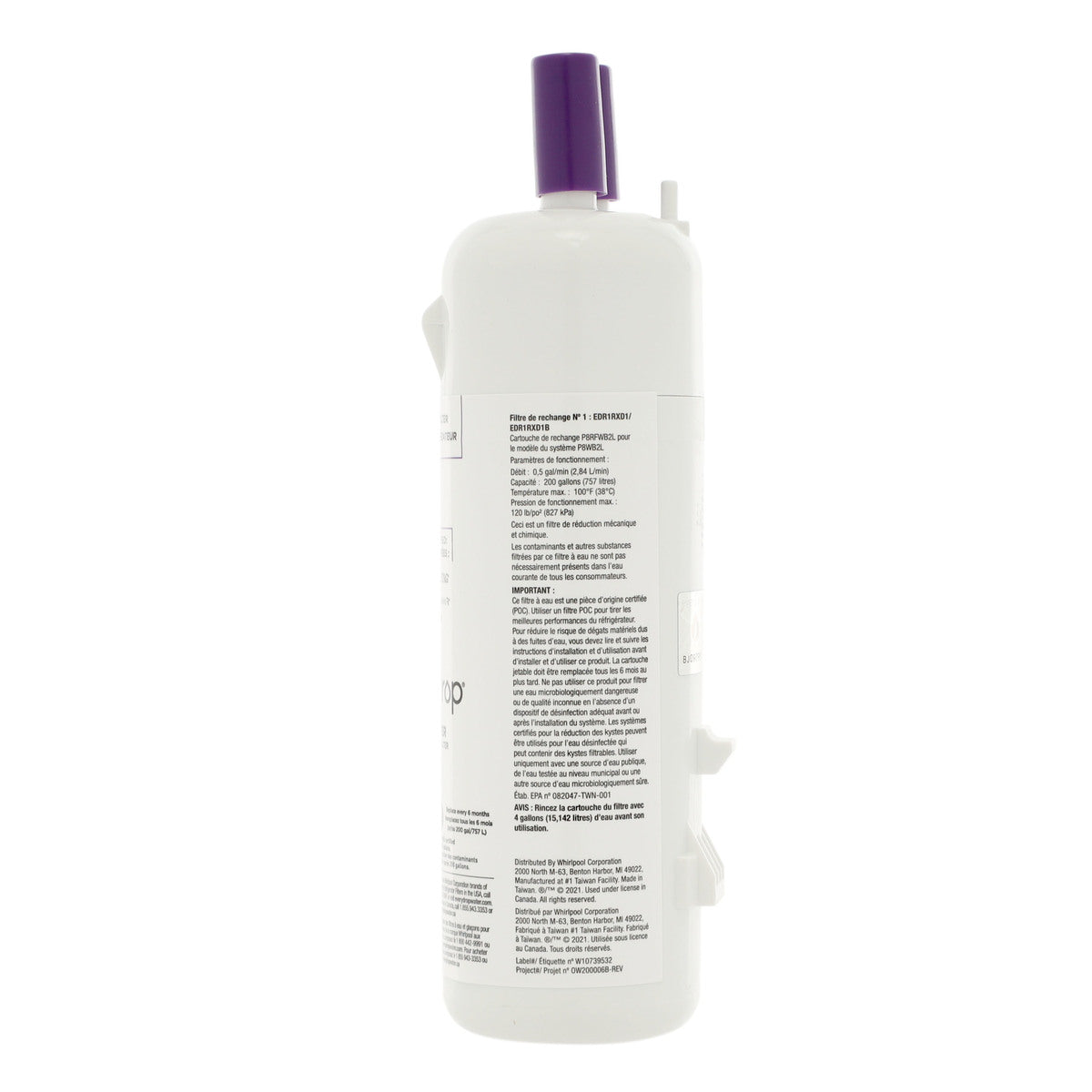 Whirlpool EDR1RXD1B Fridge Water Filter Replacement
