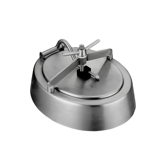 23" x 19" (580mm x 480mm) Shadowless Elliptical Manway - SS316/Silicone