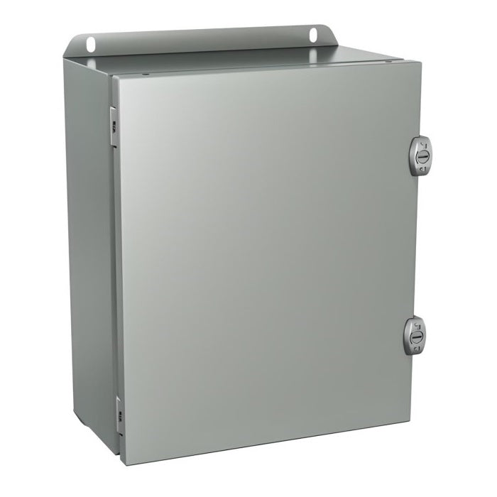 JIC Enclosure 16" x 12" x 8" NEMA 4-12/IP66 - Powder Coated Steel