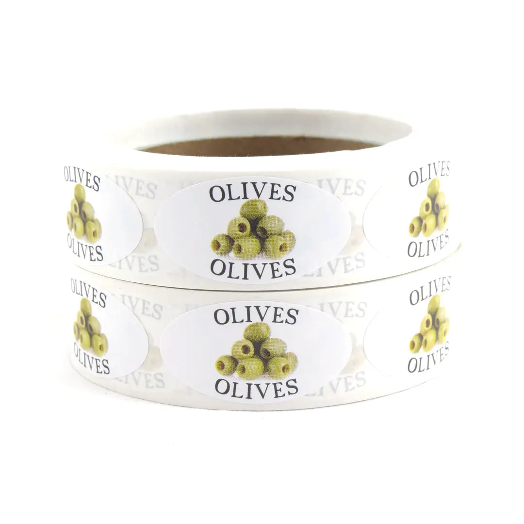 Etiquette ovales - 1" x 1 7/8" - 500/rouleau