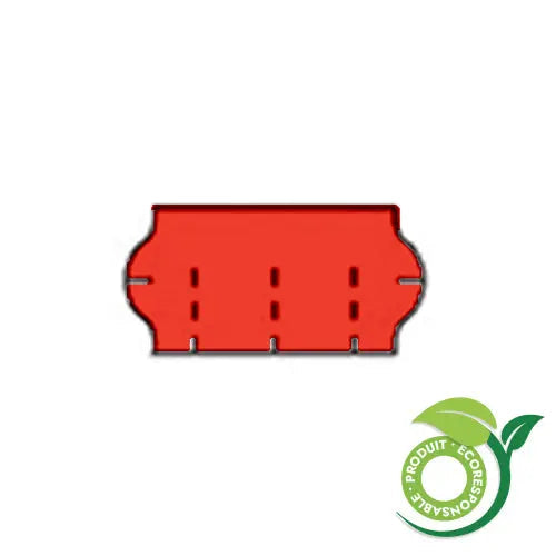Étiquettes Meto Rouge, antivol, recyclable, 22 x 12 mm (21,000)
