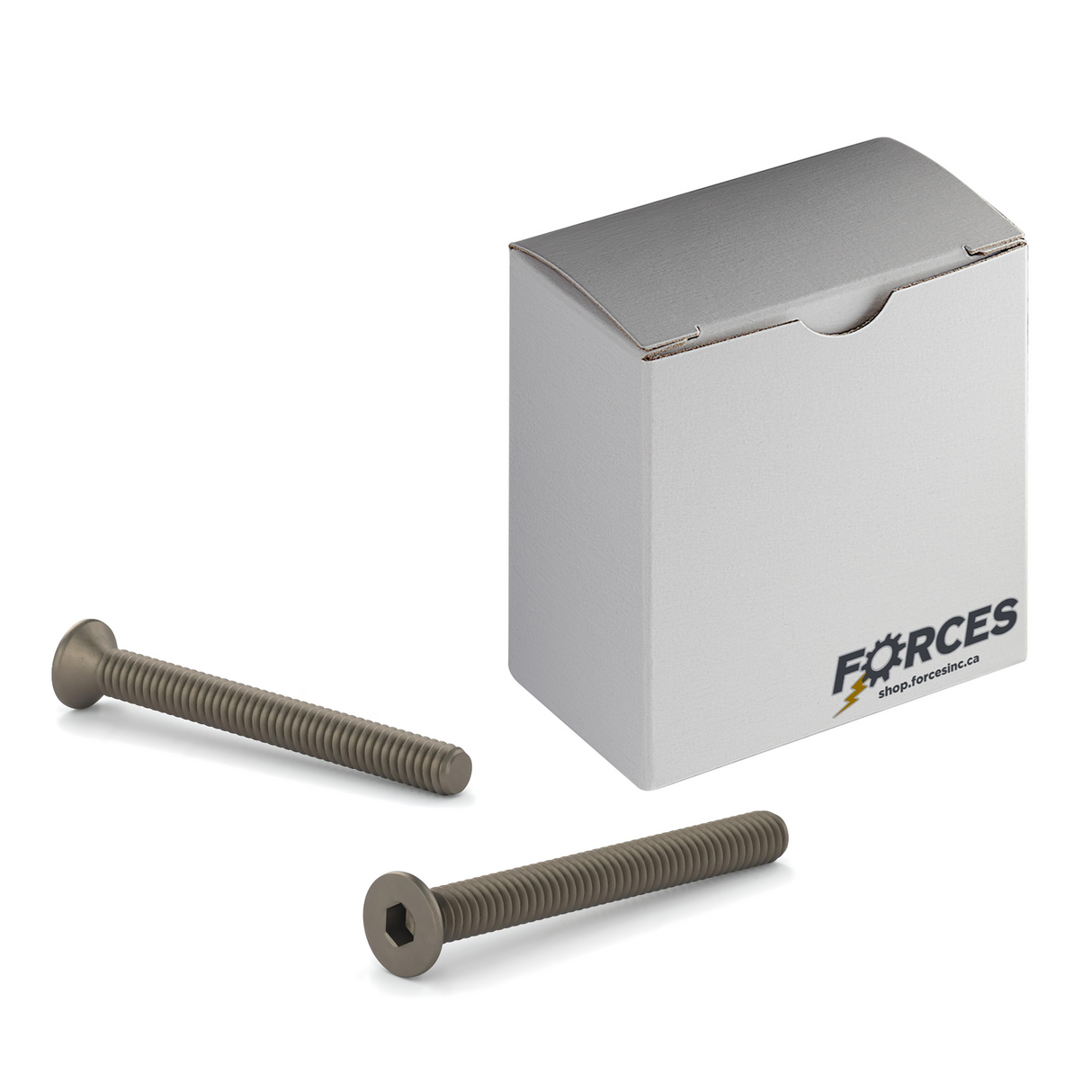 M5-0.8 x 6mm DIN 7991 Flat Head Socket Cap Screw Full thread - Plain Steel Class 10.9