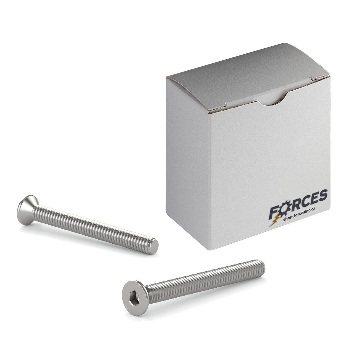 #10-32 x 5/8" Flat Head Socket Cap Screw Full thread - Stainless Steel 18-8