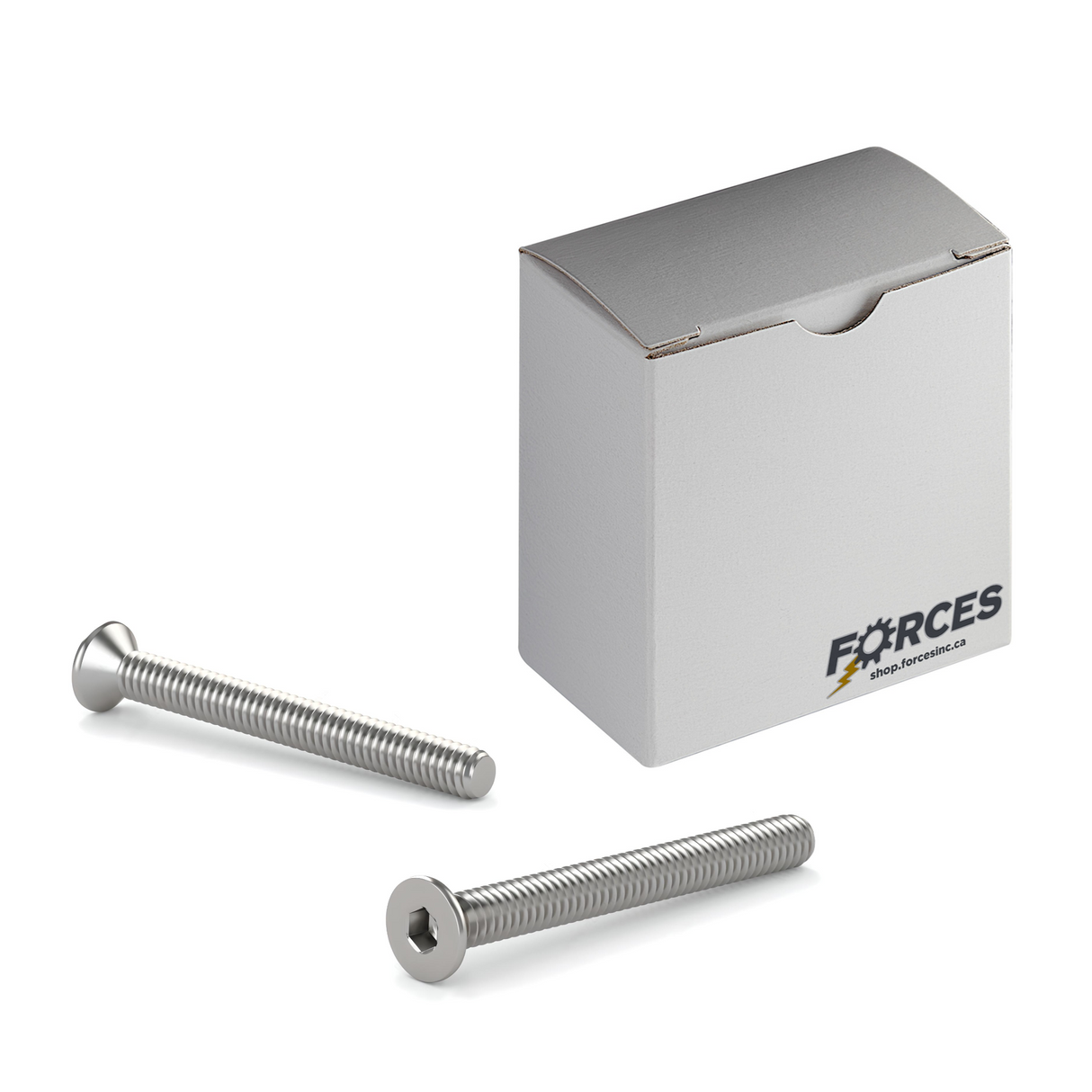 M6-1.0 x 10mm DIN 7991 Flat Head Socket Cap Screw Full thread - Stainless Steel A2(18-8)