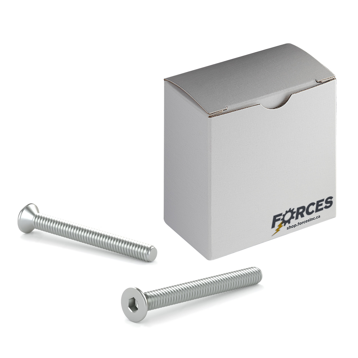 M8-1.25 x 16mm DIN 7991 Flat Head Socket Cap Screw Full thread - Zinc Plated Class 8.8