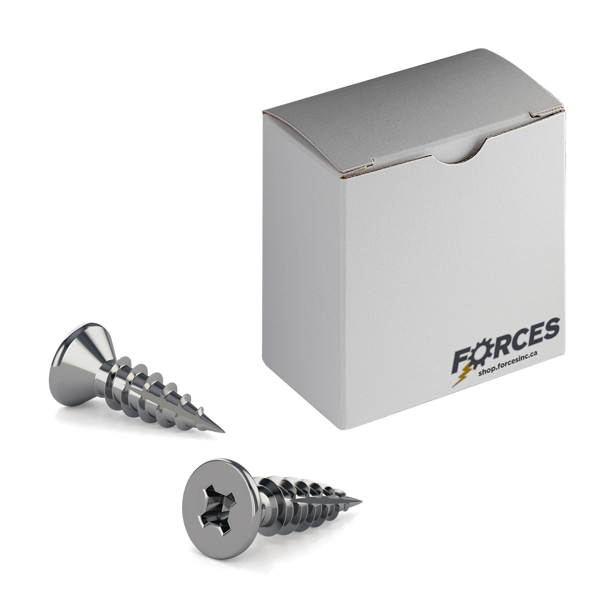 #9 x 1" Wood Screws Flat Head Quadrex Drive Twinfast Thread Type 17 Point Antique Nickel