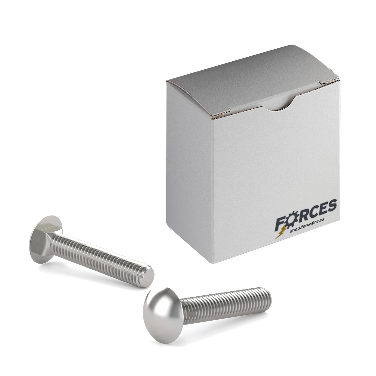 M8-1.25 x 80mm Carriage Bolt DIN 603 Full thread - Stainless Steel A2(18-8)