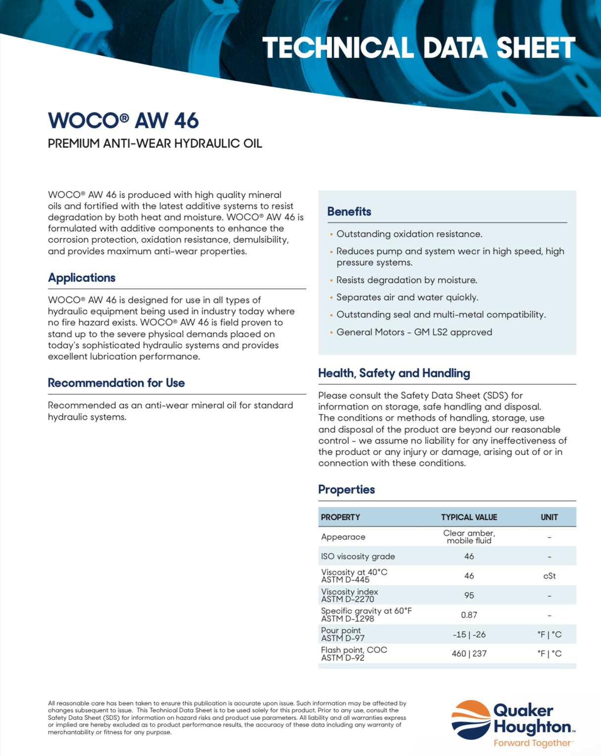 WOCO® AW 46 – Premium Anti-Wear Hydraulic Oil for Industrial & Mobile Systems
