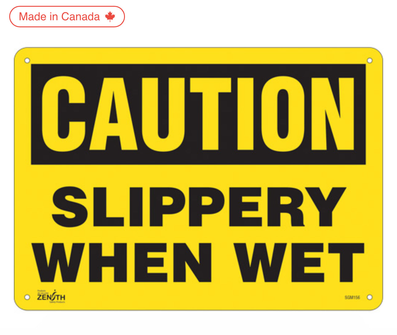 "Step Down" Sign 10" x 14", Aluminum, English