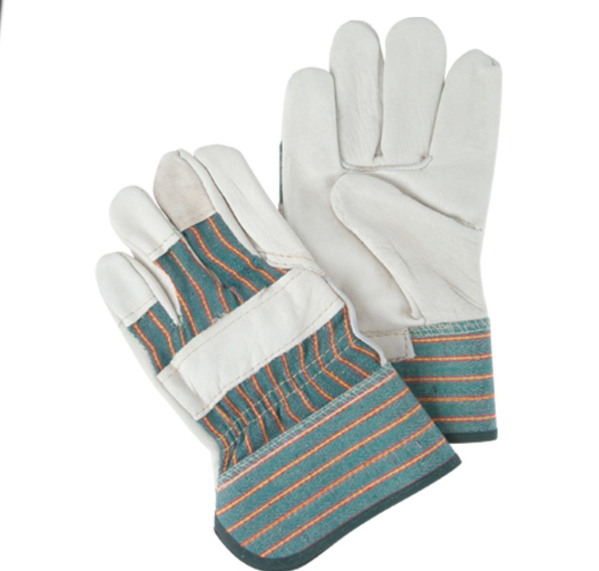 Abrasion-Resistant Fitter's Gloves, Grain Cowhide Palm, Sold per pairs