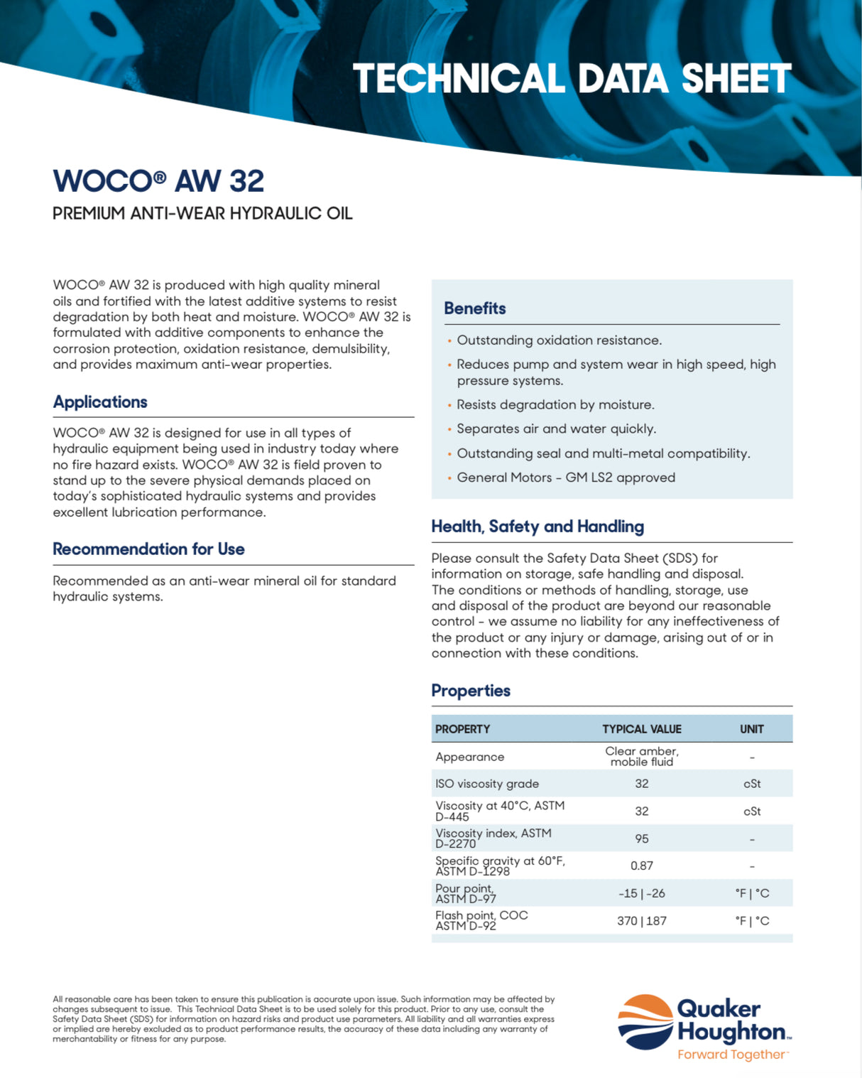 WOCO® AW 32 Premium Anti-Wear Hydraulic Oil – Industrial Strength, Maximum Protection