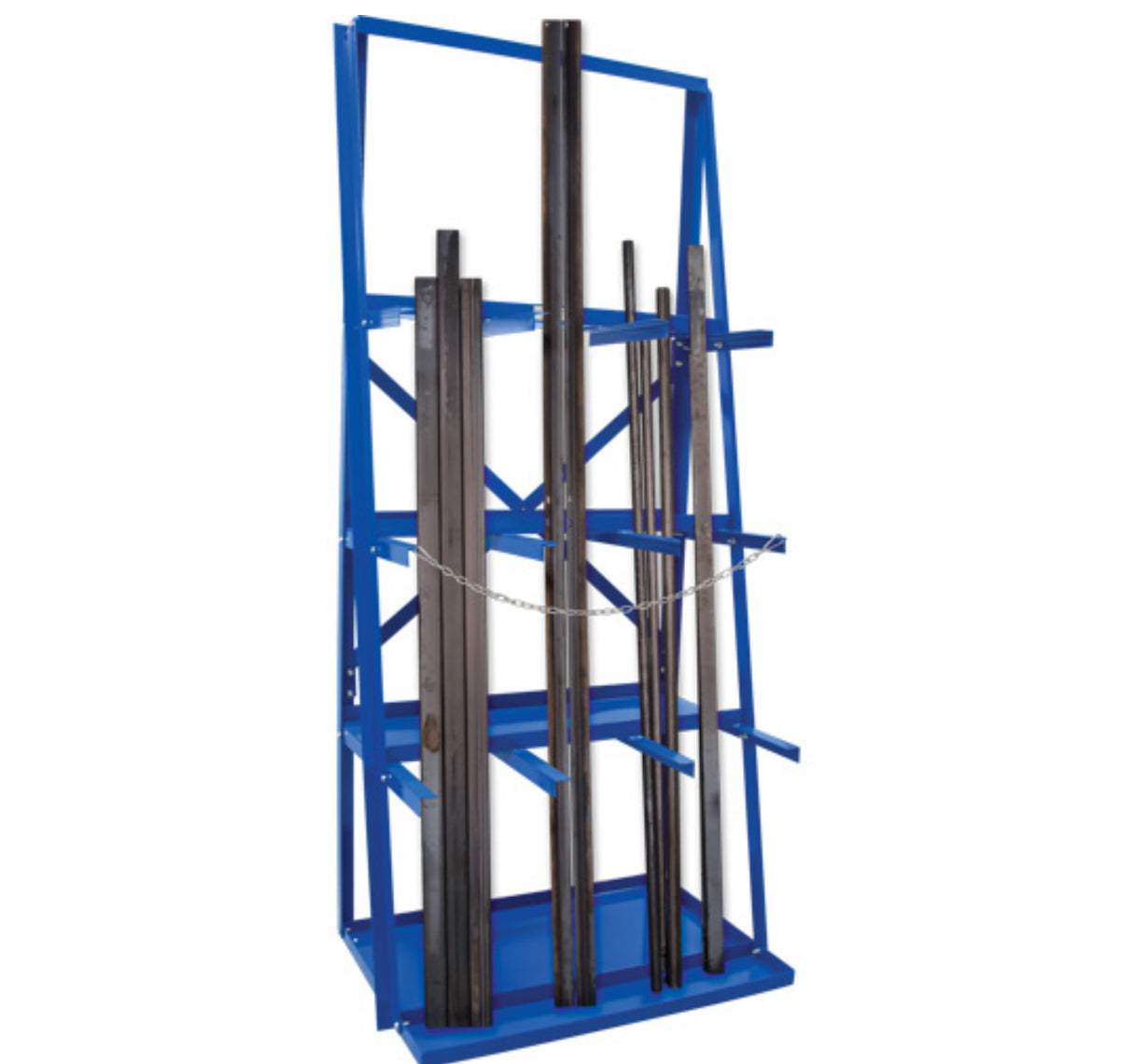 Bar Storage Rack, Vertical, 3 Levels, 36" W x 24" D x 84" H, 3000 lbs. Cap.