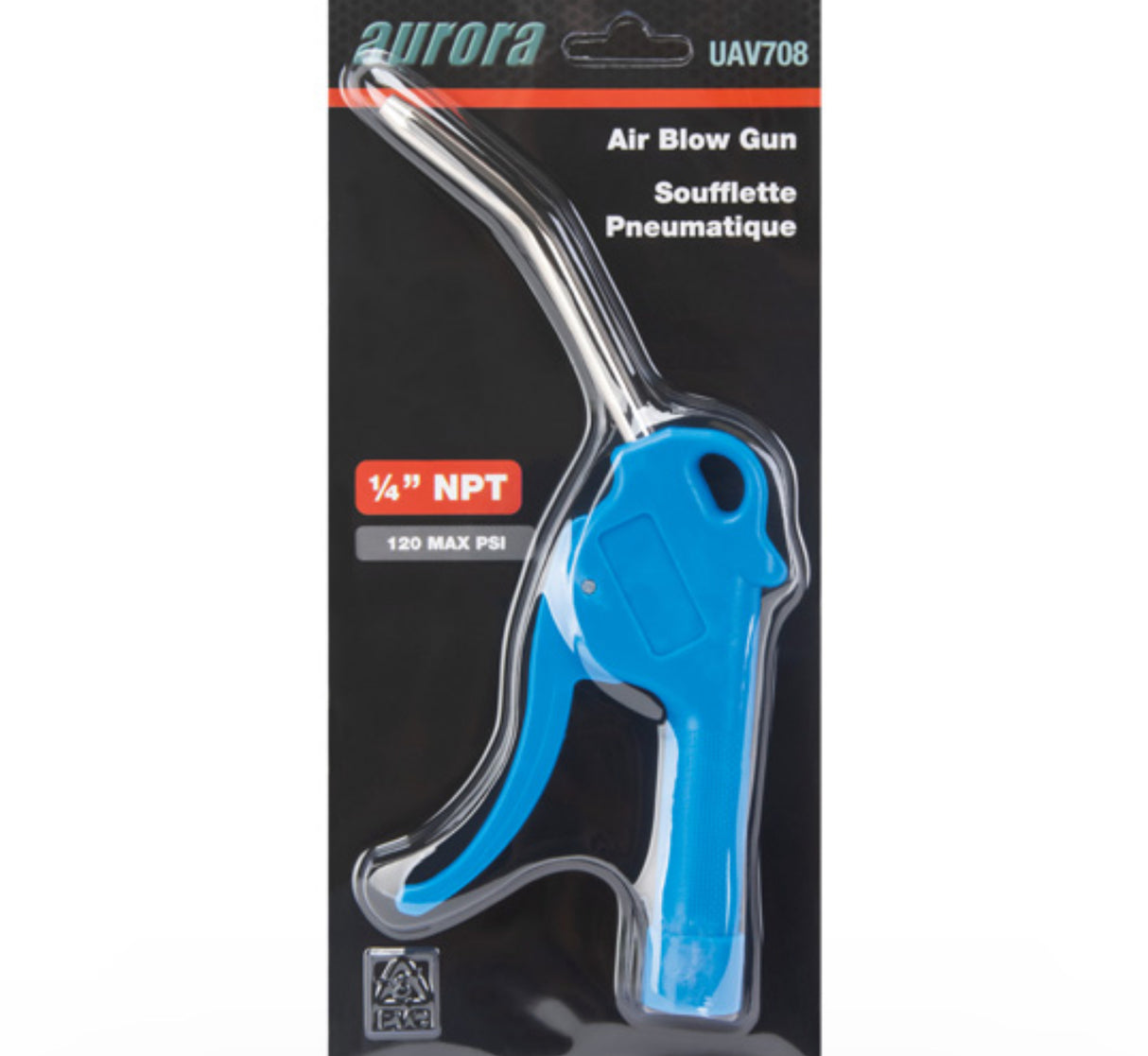 Air Blow Gun, 1/4" NPT, 30 CFM, 120 PSI