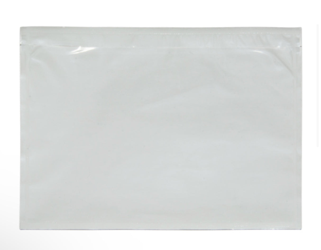 Blank Packing List Envelope, 4-1/2”//7”//10" L x 5-1/2" W, Backloading Style, 1000/case