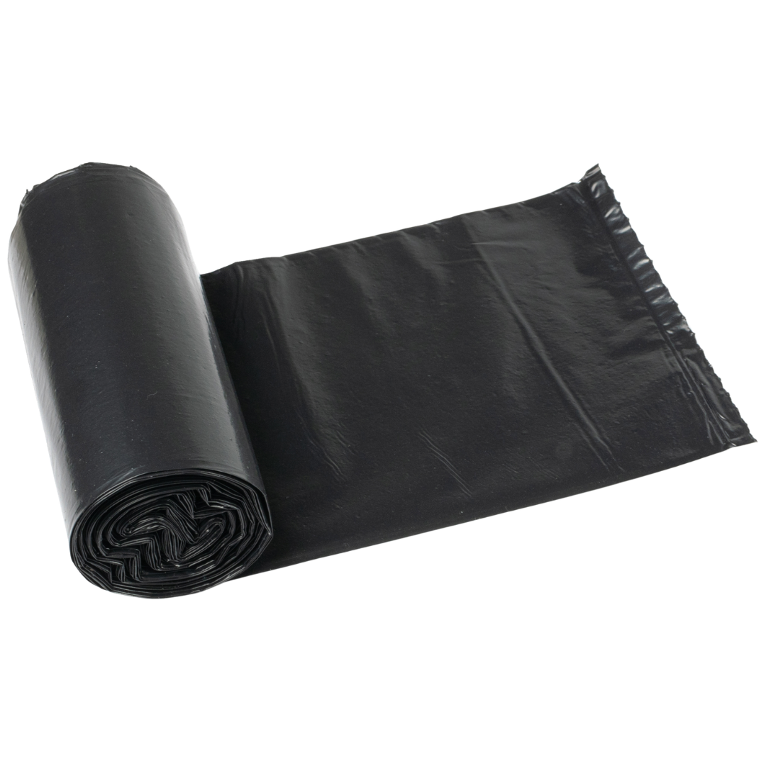Standard 24" x 22" Black Garbage Bags (500-Count Case)
