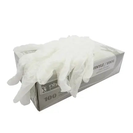 Gants en vinyle, sans poudre