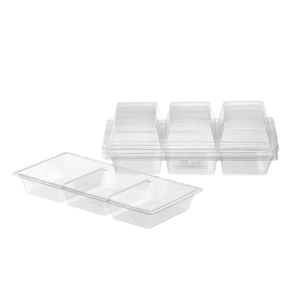Boîte plastique GourmetExpress 3 compartiments – Présentation élégante et pratique