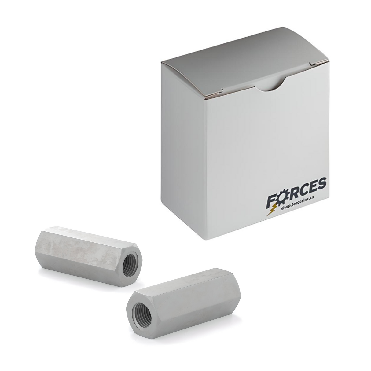 1/2"-13 x 1-3/4" Hex Coupling Nut - Hot-Dip Galvanized Steel