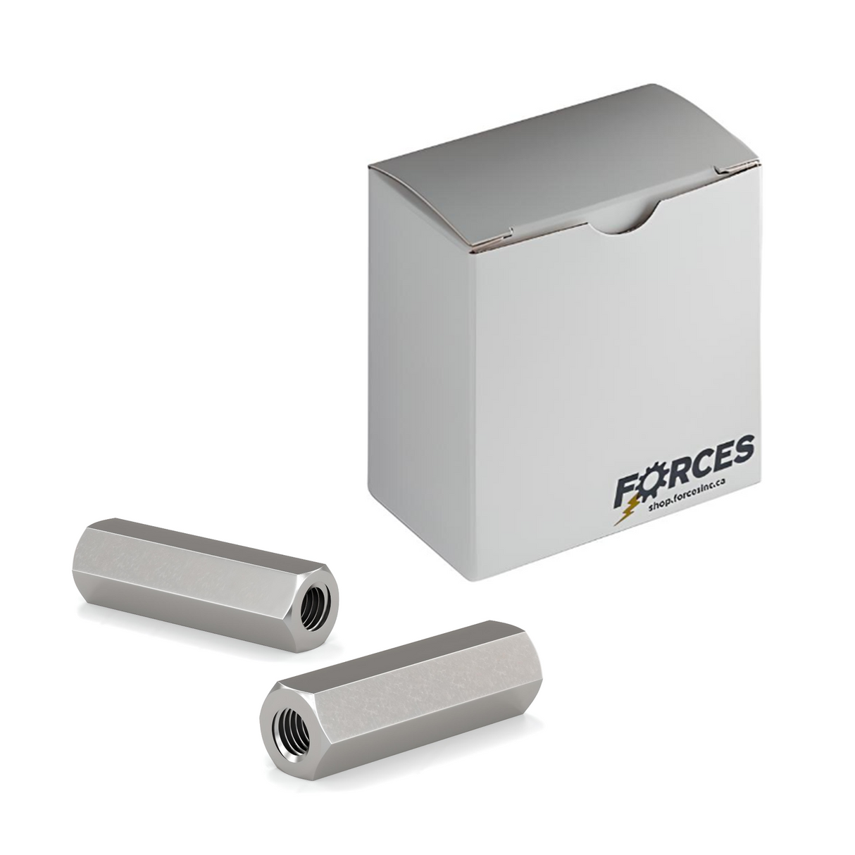 DIN 6334 M16-2.0 x 48mm Hex Coupling Nut - Stainless Steel A2(18-8)