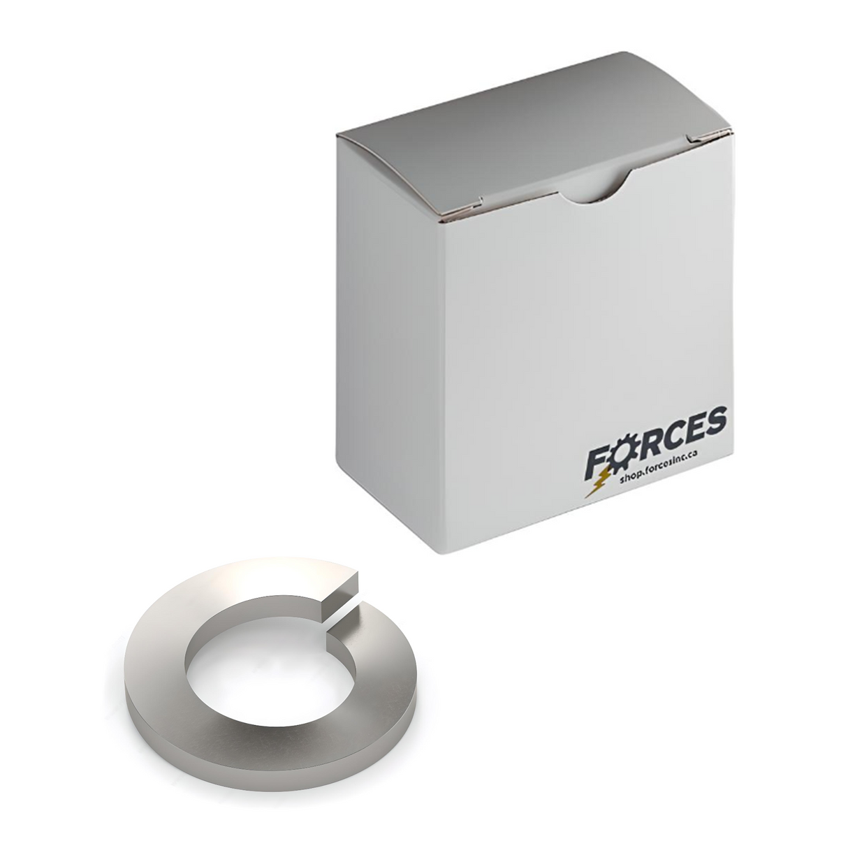 High Collar Split Lock Washer 1/4" - Stainless Steel 18-8