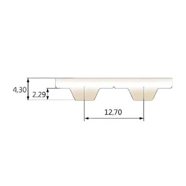 "H" Open End Timing Belt 38.1mm Wide - Steel Cord | LH150URSNFTB