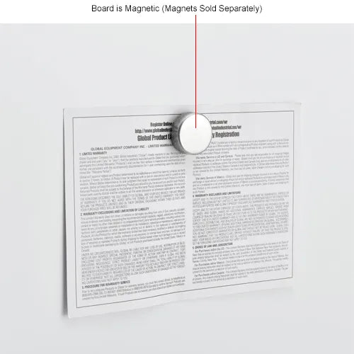 Global Industrial™ Mobile Reversible Whiteboard - 96"W x 48"H - Porcelain - Silver Frame