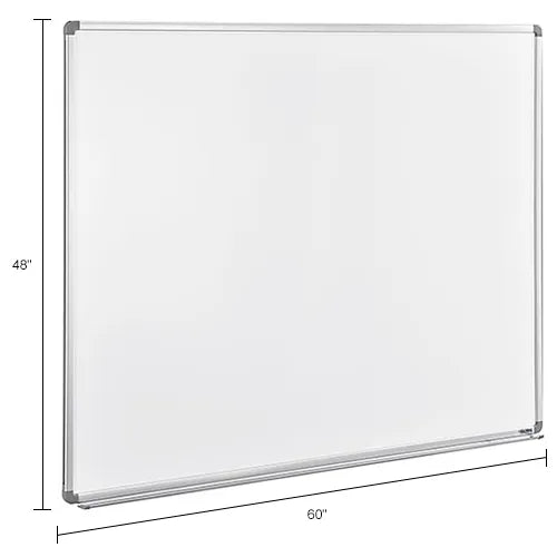 Global Industrial™ Magnetic Whiteboard - 60"W x 48"H - Steel Surface - Pack of 2