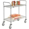 Nexel® Utility Cart w/2 Shelves & Poly Casters, 1200 lb. Capacity, 36"L x 18"W x 39"H