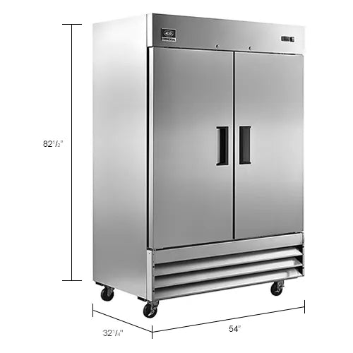 Nexel® Reach In Refrigerator, 2 Solid Doors, 47 Cu. Ft.