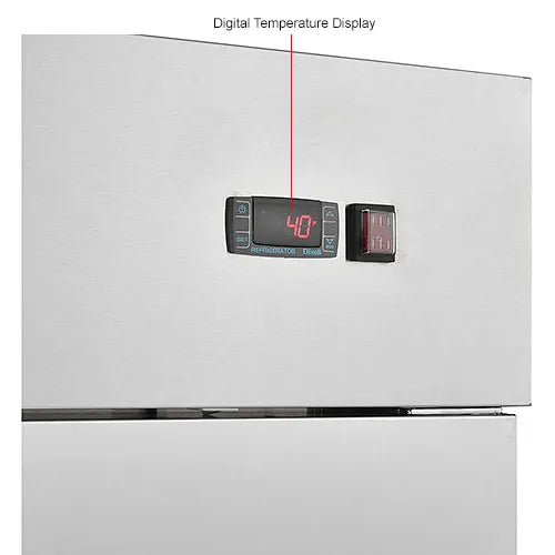 Nexel® Reach In Refrigerator, 2 Solid Doors, 47 Cu. Ft.