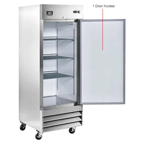 Nexel® Reach In Refrigerator, 1 Solid Door, 23 Cu. Ft.