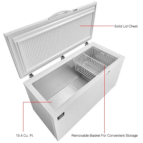 Nexel® Chest Freezer, 15.4 Cu. Ft., White