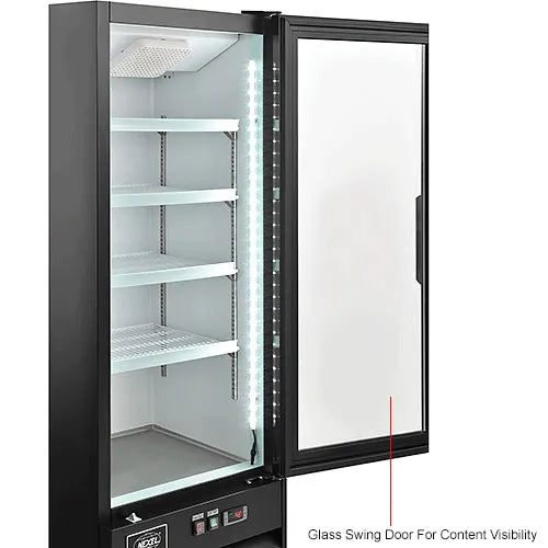Nexel® Merchandiser Refrigerator, 1 Glass Door, 9.1 Cu. Ft.