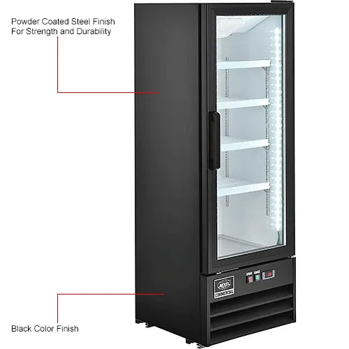 Nexel® Merchandiser Refrigerator, 1 Glass Door, 9.1 Cu. Ft.