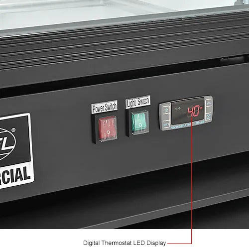 Nexel® Merchandiser Refrigerator, 1 Glass Door, 9.1 Cu. Ft.