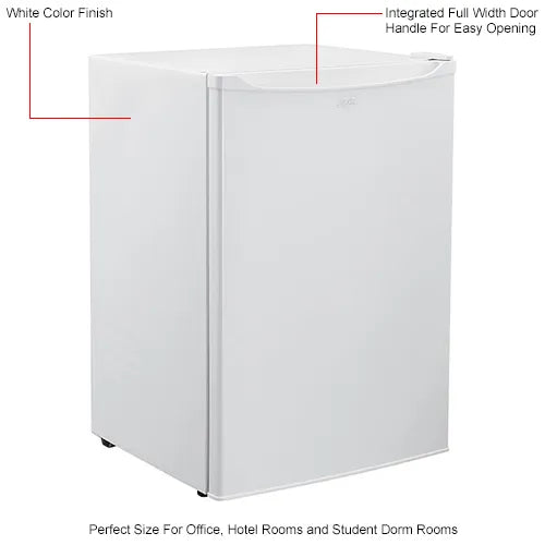 Nexel® Compact Upright Freezer, Solid Door, 3.1 Cu. Ft., White