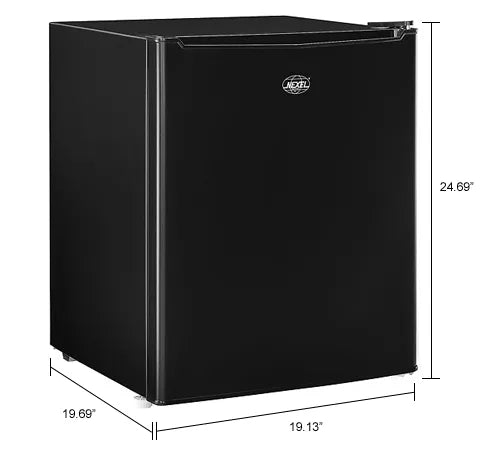 Nexel® Compact Refrigerator, Black, 2.7 Cu. Ft.