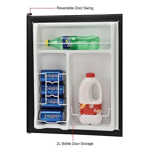 Nexel® Compact Refrigerator, Black, 2.7 Cu. Ft.