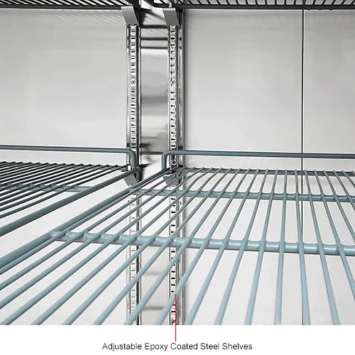 Nexel® Reach In Refrigerator, 3 Solid Doors, 72 Cu. Ft