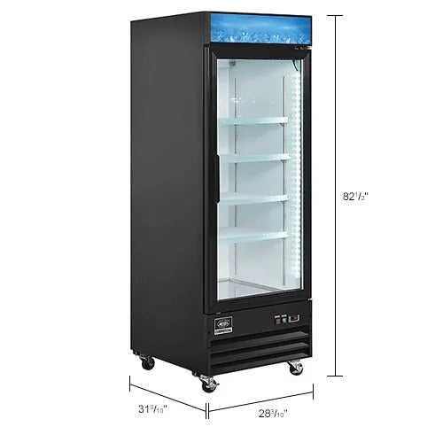 Nexel® Merchandiser Refrigerator, 1 Glass Door, 23 Cu. Ft.