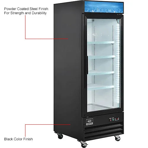 Nexel® Merchandiser Refrigerator, 1 Glass Door, 23 Cu. Ft.