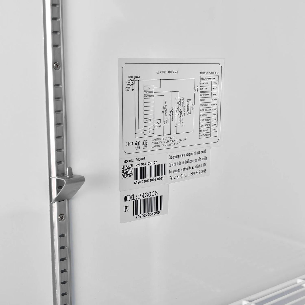 Nexel® Merchandiser Refrigerator, 1 Glass Door, 23 Cu. Ft.