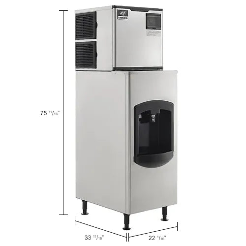 Nexel® Ice Dispenser with Ice Machine & Bin, Air Cooled, 420 lbs. Production/24 Hours